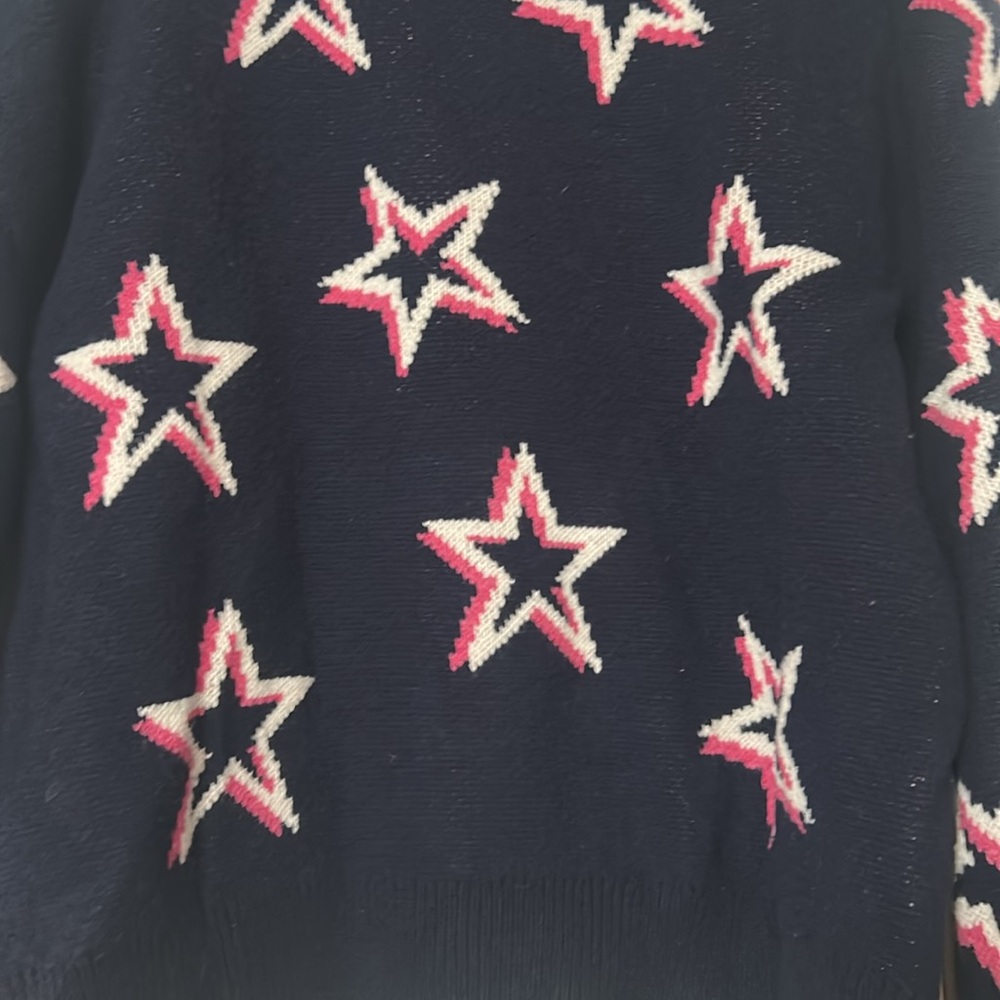 Gap Star Patterned Black Sweater - image 2